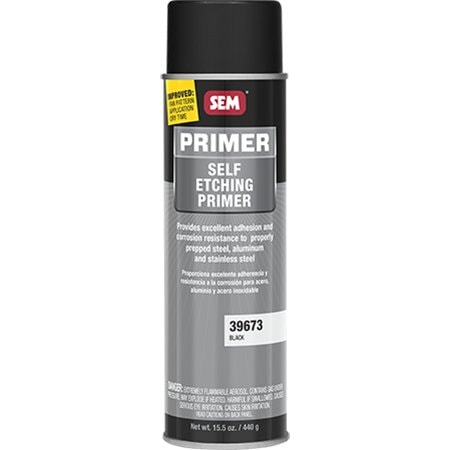 Sem Products Primer Self-Etching . Black, 20 Ounce, Aerosol SE39673